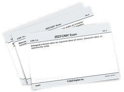 CAIA Level I Schweser Flashcards set